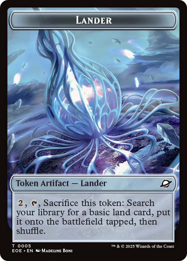 Drone // Lander (0005) Doubled-Sided Token [Edge of Eternities Tokens] | Exor Games Bridgewater