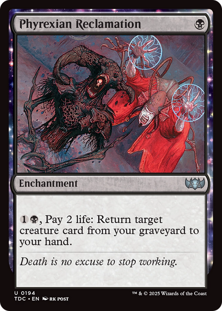 Phyrexian Reclamation [Tarkir: Dragonstorm Commander] | Exor Games Bridgewater