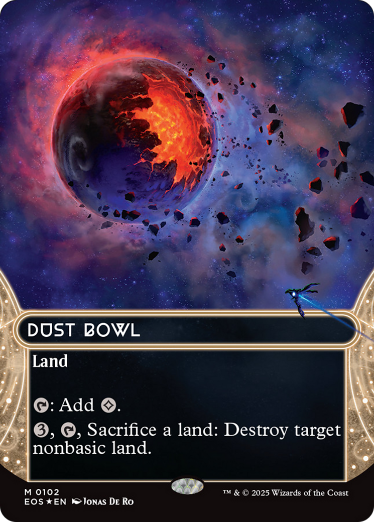 Dust Bowl (0102) (Borderless) (Galaxy Foil) [Edge of Eternities: Stellar Sights] | Exor Games Bridgewater