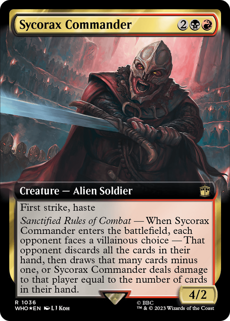 Sycorax Commander (Extended Art) (Surge Foil) [Doctor Who] | Exor Games Bridgewater