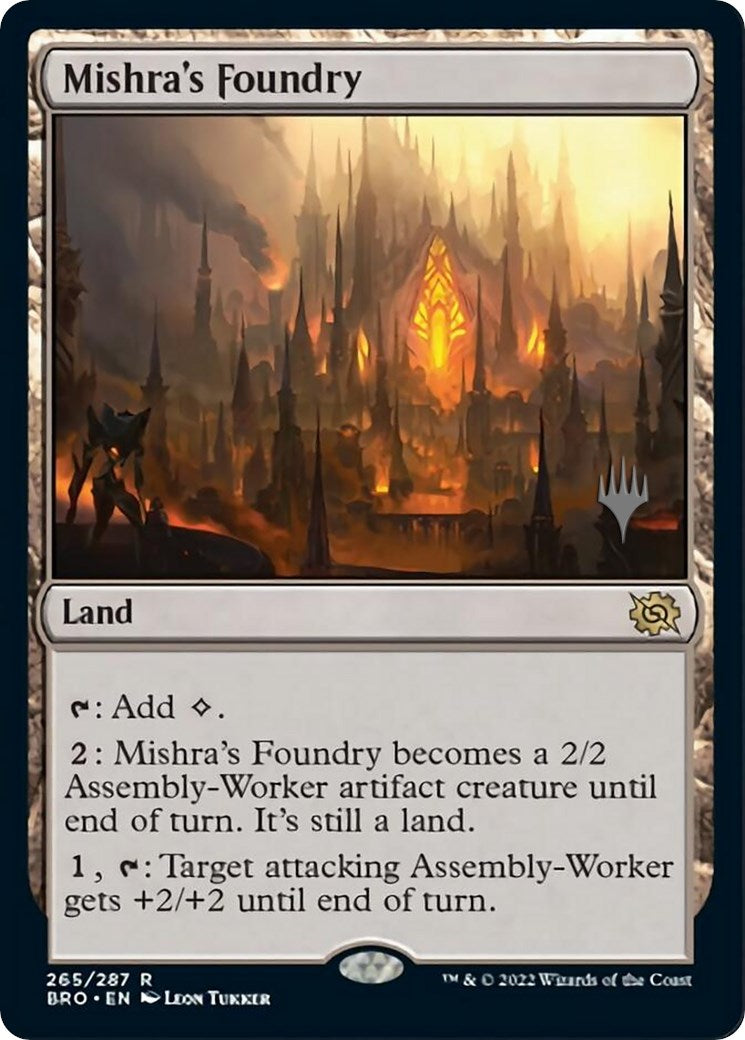 Mishra's Foundry (Promo Pack) [The Brothers' War Promos] | Exor Games Bridgewater