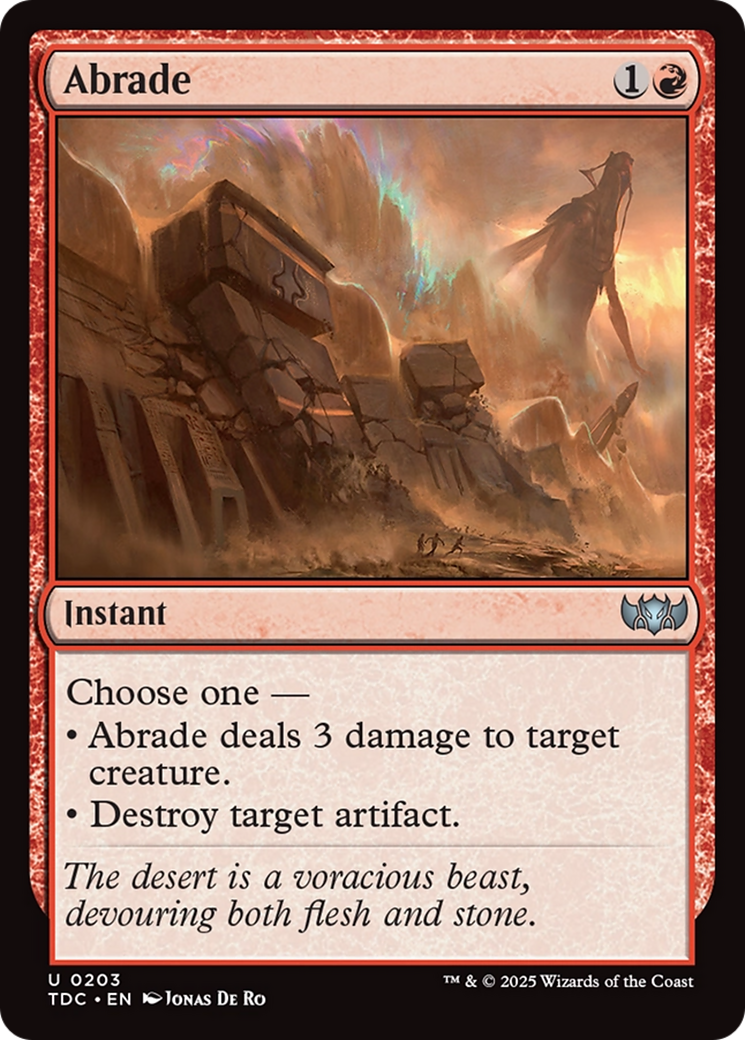 Abrade [Tarkir: Dragonstorm Commander] | Exor Games Bridgewater