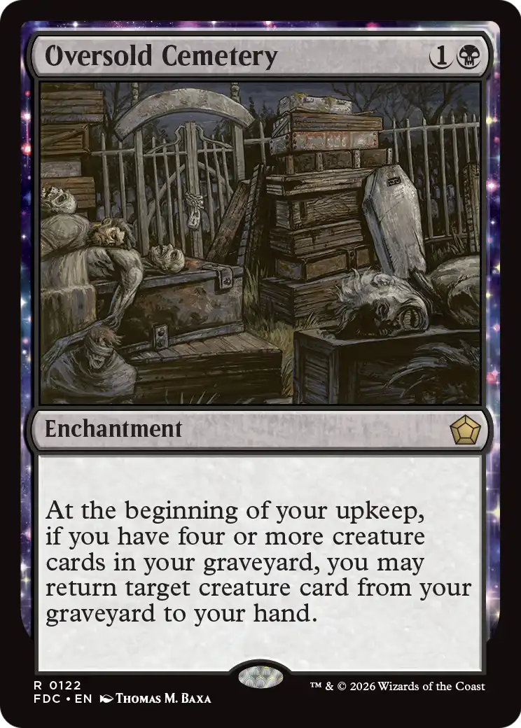 Oversold Cemetery [Foundations Commander] | Exor Games Bridgewater