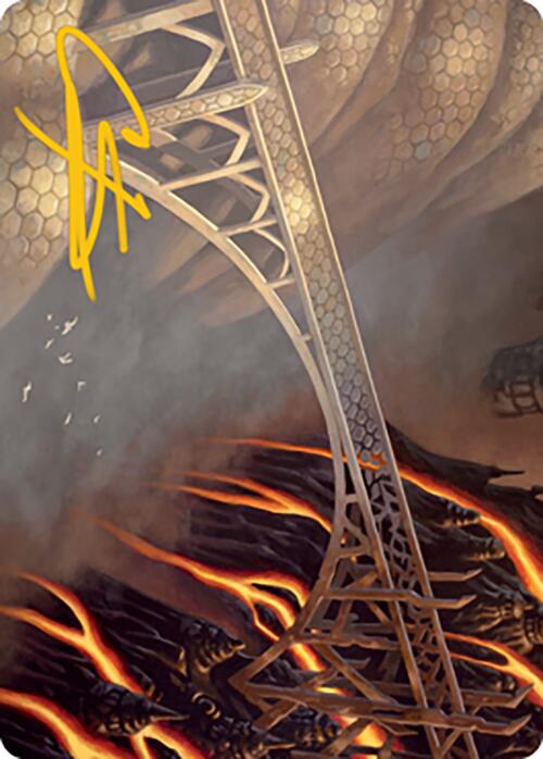 Rustvale Bridge Art Card (Gold-Stamped Signature) [Modern Horizons 2 Art Series] | Exor Games Bridgewater