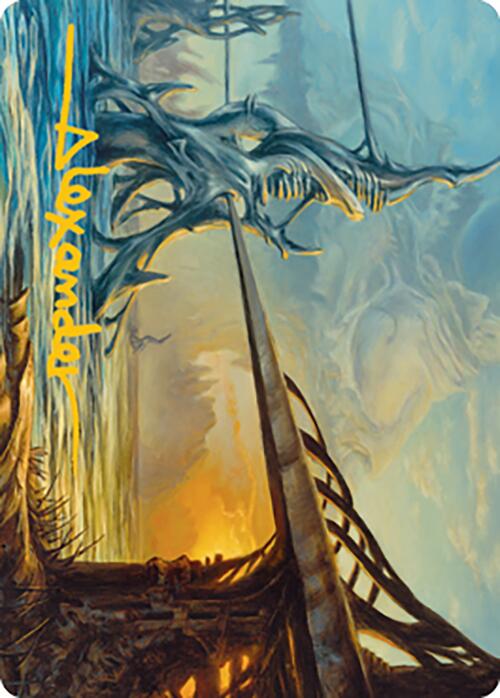 Razortide Bridge Art Card (Gold-Stamped Signature) [Modern Horizons 2 Art Series] | Exor Games Bridgewater