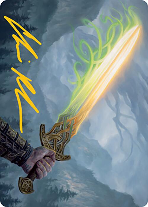 Sword of Hearth and Home Art Card (Gold-Stamped Signature) [Modern Horizons 2 Art Series] | Exor Games Bridgewater