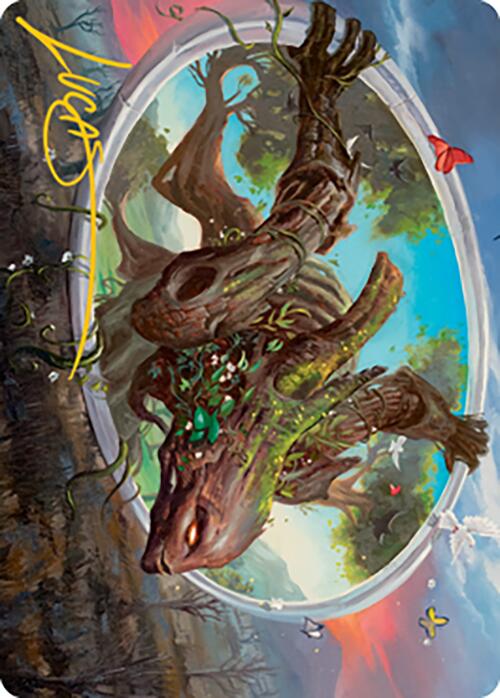 Gaea's Will Art Card (Gold-Stamped Signature) [Modern Horizons 2 Art Series] | Exor Games Bridgewater