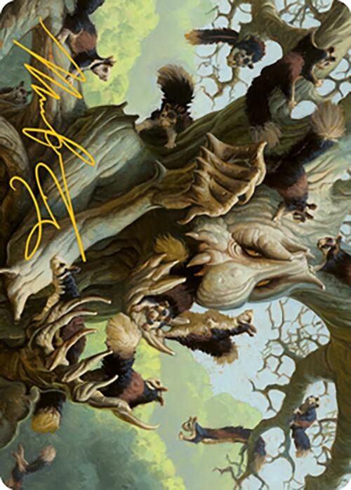 Scurry Oak Art Card (Gold-Stamped Signature) [Modern Horizons 2 Art Series] | Exor Games Bridgewater