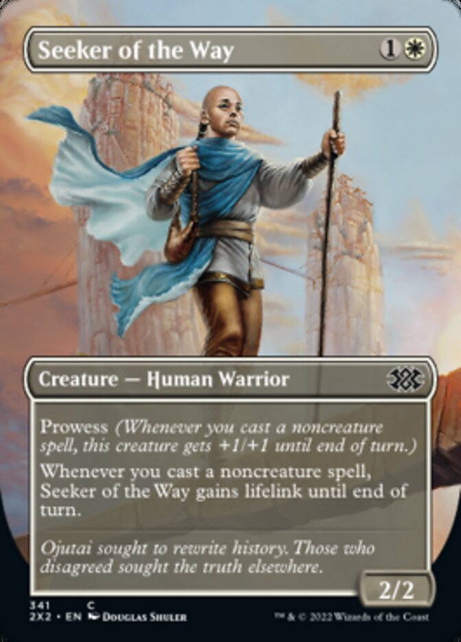 Seeker of the Way (Borderless Alternate Art) [Double Masters 2022] | Exor Games Bridgewater