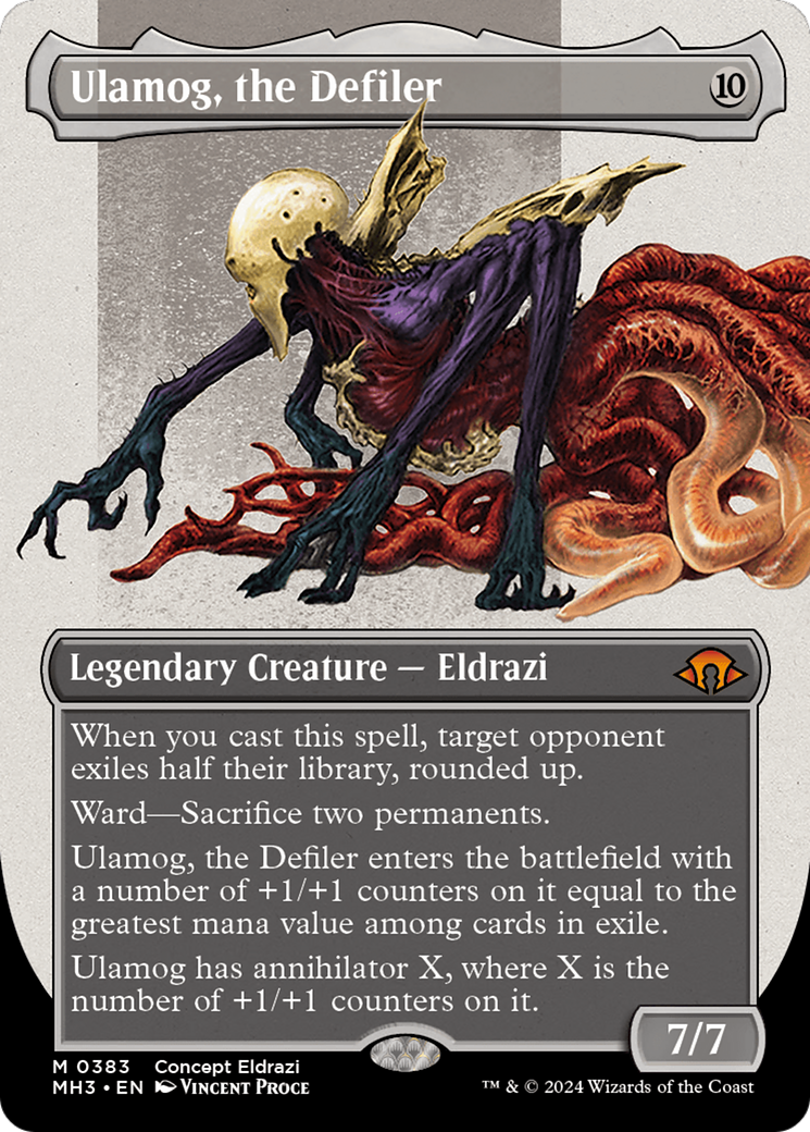 Ulamog, the Defiler (Borderless) (Serialized) [Modern Horizons 3] | Exor Games Bridgewater