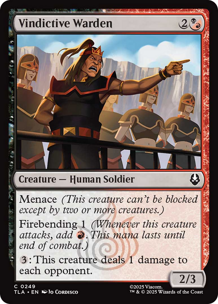 Vindictive Warden [Avatar: The Last Airbender] | Exor Games Bridgewater