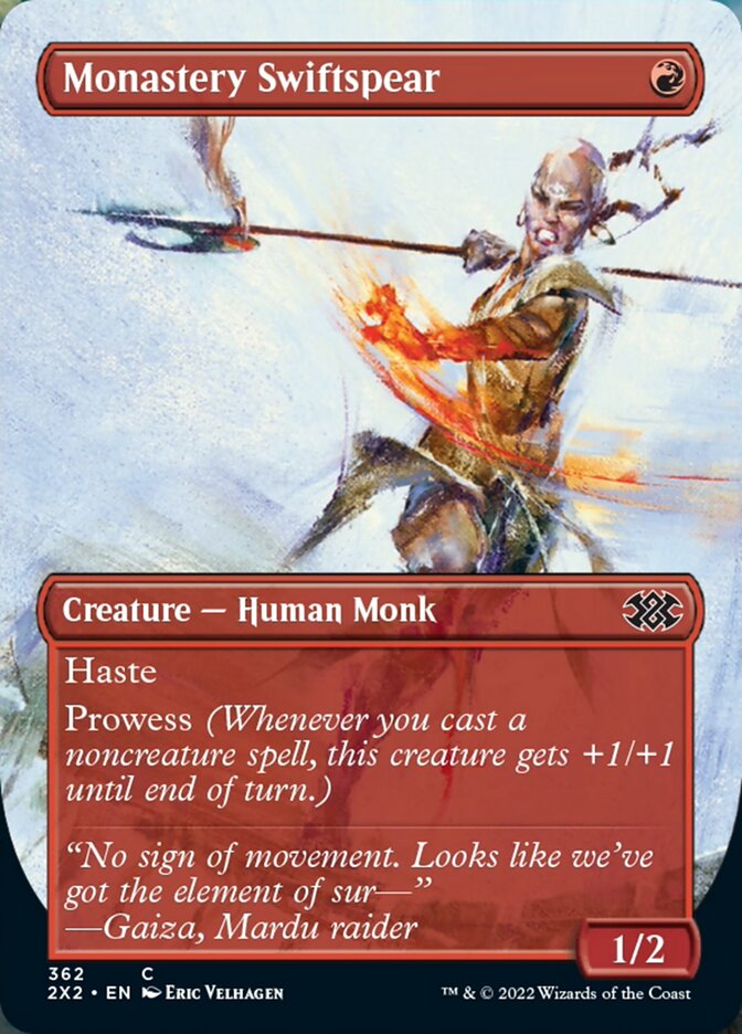 Monastery Swiftspear (Borderless Alternate Art) [Double Masters 2022] | Exor Games Bridgewater