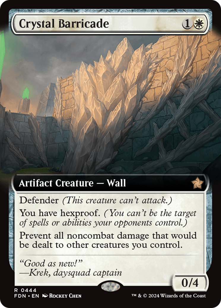 Crystal Barricade (Extended Art) [Foundations] | Exor Games Bridgewater