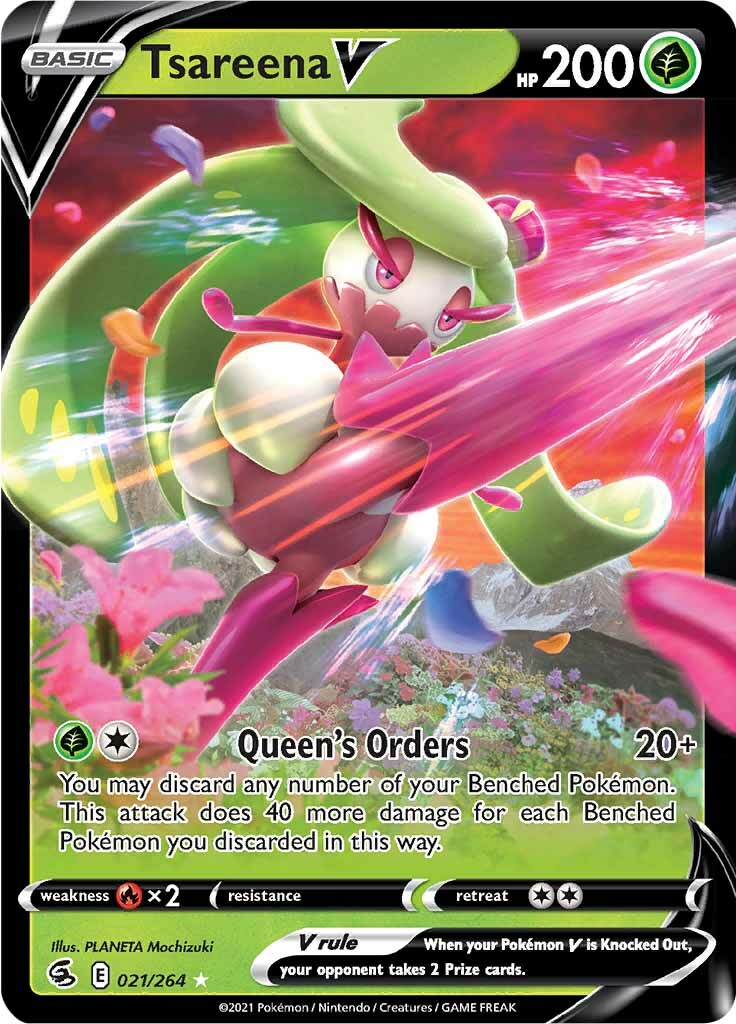 Tsareena V (021/264) [Sword & Shield: Fusion Strike] | Exor Games Bridgewater