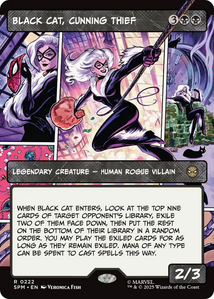 Black Cat, Cunning Thief (Borderless) [Marvel's Spider-Man] | Exor Games Bridgewater