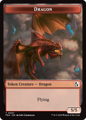 Dragon // Lotus Double-Sided Token [Reality Fracture Tokens] | Exor Games Bridgewater