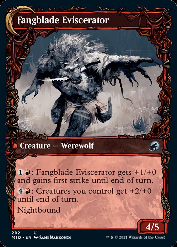 Fangblade Brigand // Fangblade Eviscerator (Showcase Equinox) [Innistrad: Midnight Hunt] | Exor Games Bridgewater