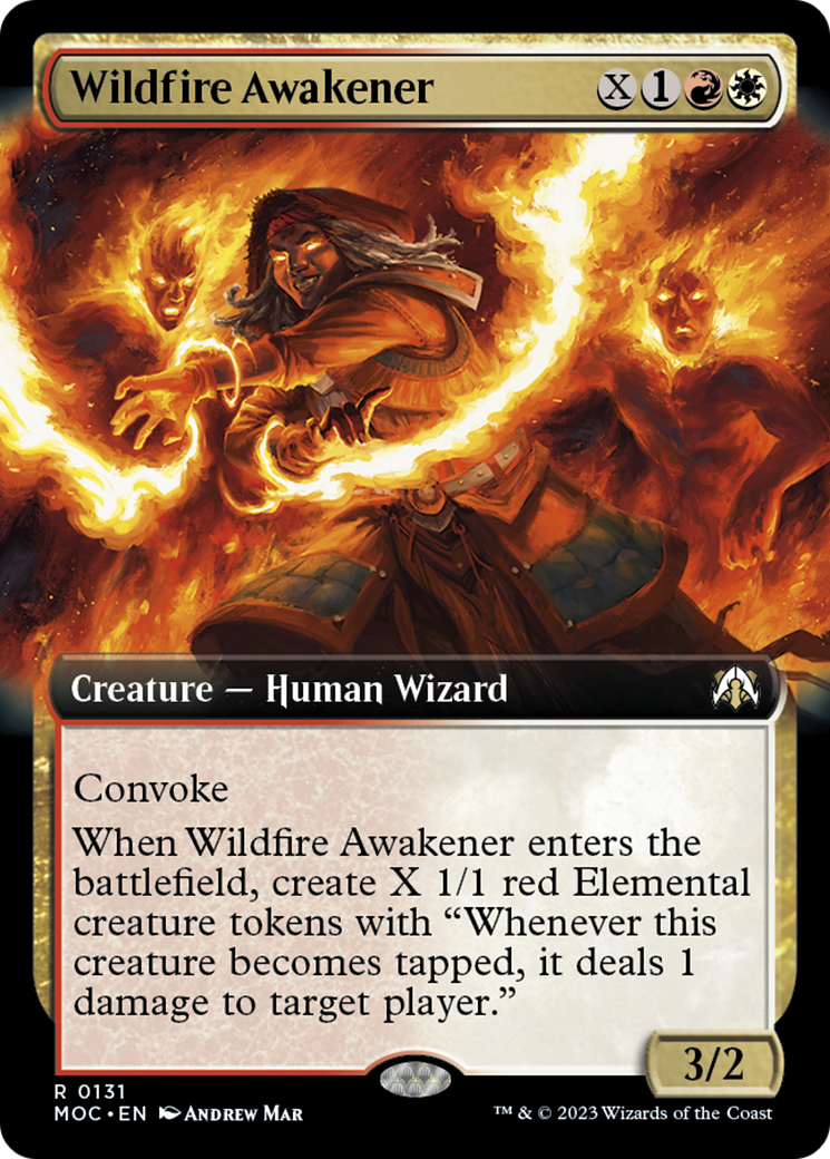 Wildfire Awakener (Extended Art) [March of the Machine Commander] | Exor Games Bridgewater