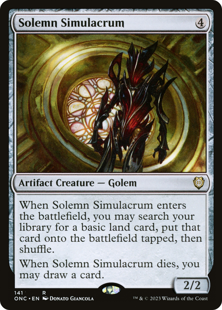 Solemn Simulacrum [Phyrexia: All Will Be One Commander] | Exor Games Bridgewater