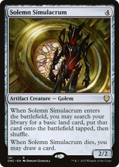 Solemn Simulacrum [Phyrexia: All Will Be One Commander] | Exor Games Bridgewater