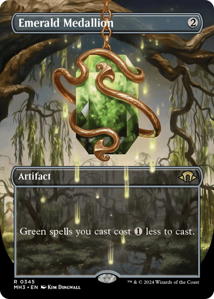 Emerald Medallion (Borderless) [Modern Horizons 3] | Exor Games Bridgewater