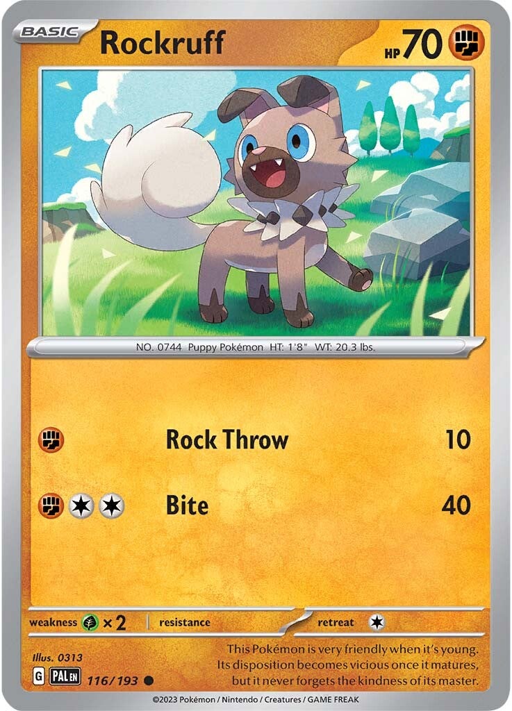 Rockruff (116/193) [Scarlet & Violet: Paldea Evolved] | Exor Games Bridgewater