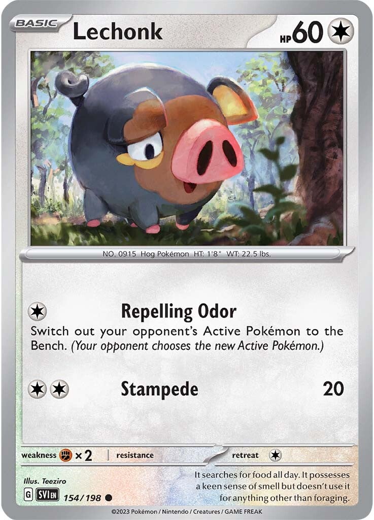 Lechonk (154/198) [Scarlet & Violet: Base Set] | Exor Games Bridgewater