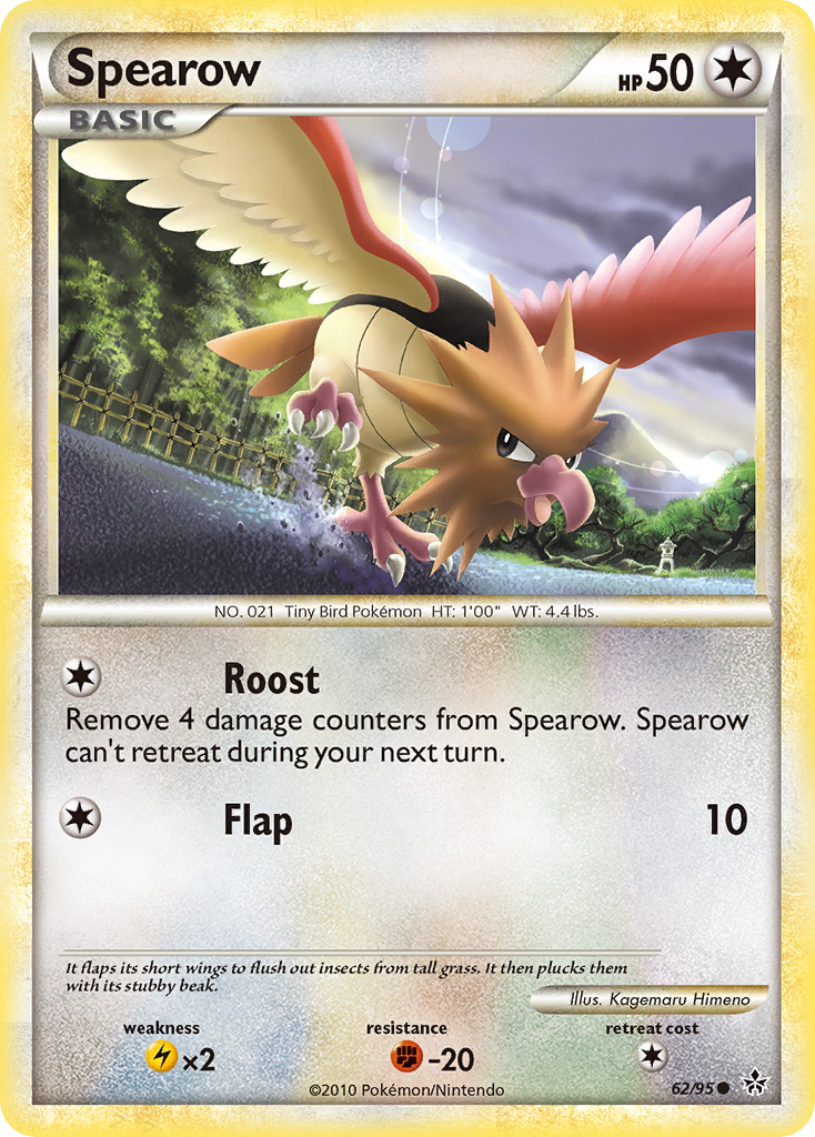 Spearow (62/95) [HeartGold & SoulSilver: Unleashed] | Exor Games Bridgewater