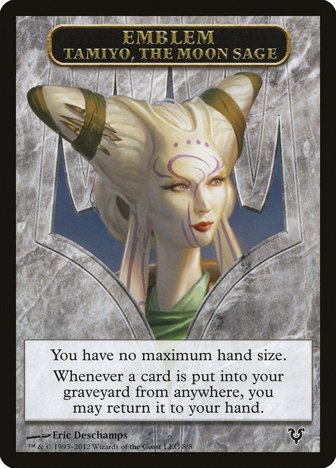 Tamiyo, the Moon Sage Emblem [Avacyn Restored Tokens] | Exor Games Bridgewater
