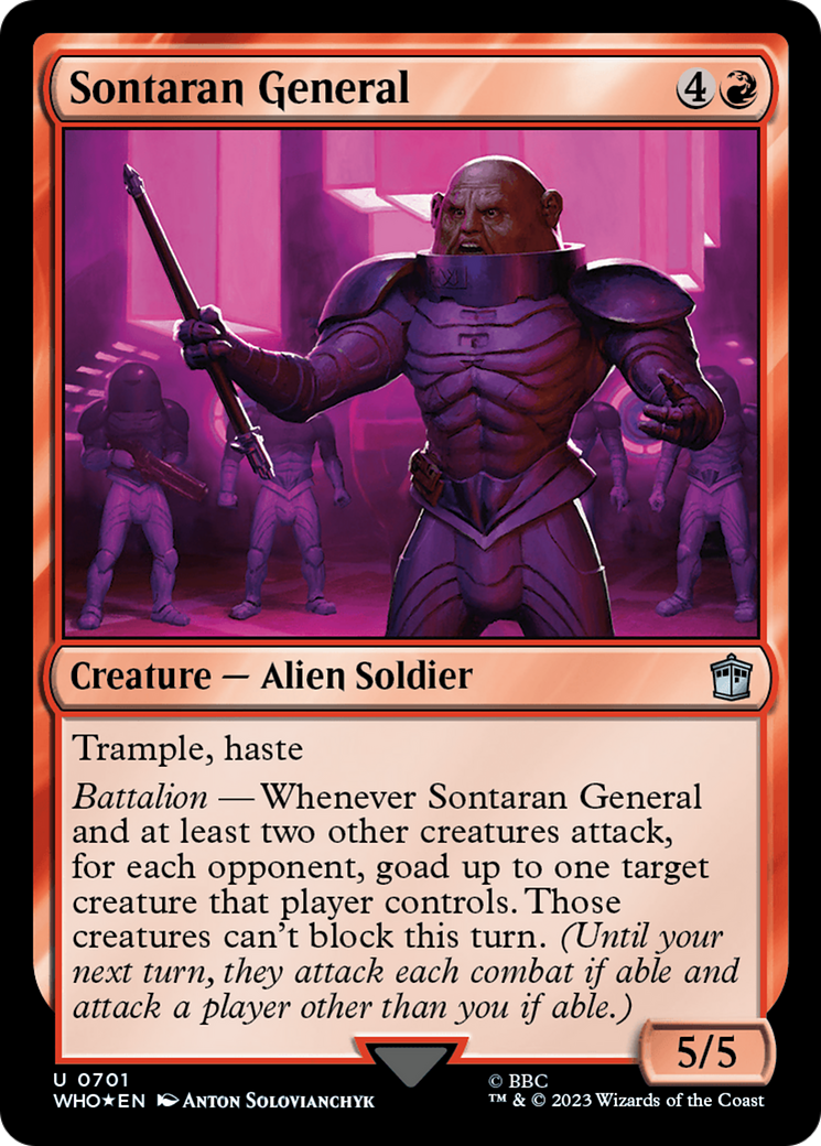 Sontaran General (Surge Foil) [Doctor Who] | Exor Games Bridgewater