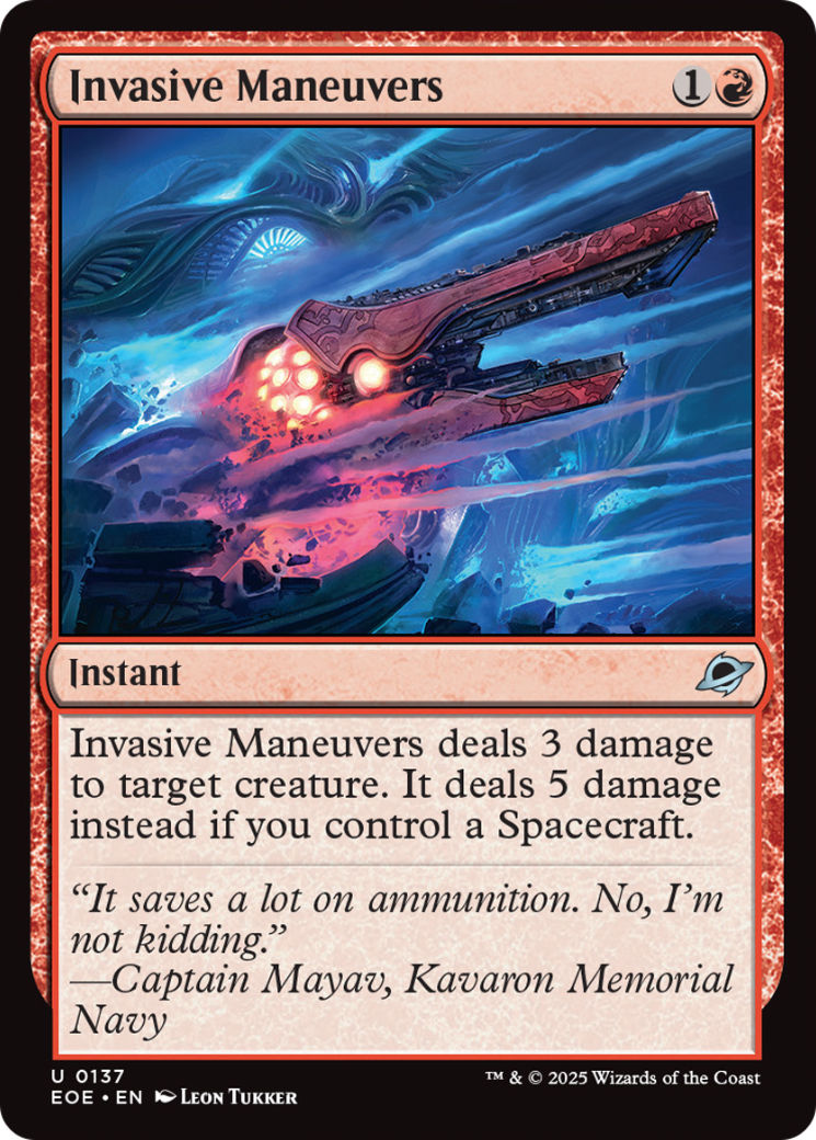 Invasive Maneuvers [Edge of Eternities] | Exor Games Bridgewater