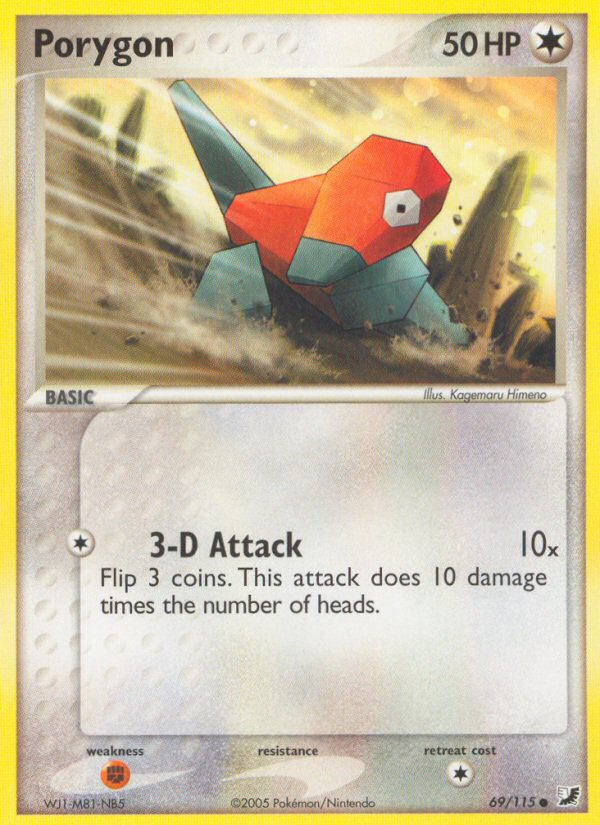 Porygon (69/115) [EX: Unseen Forces] | Exor Games Bridgewater