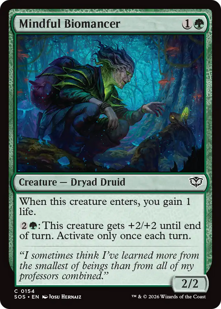 Mindful Biomancer [Secrets of Strixhaven] | Exor Games Bridgewater