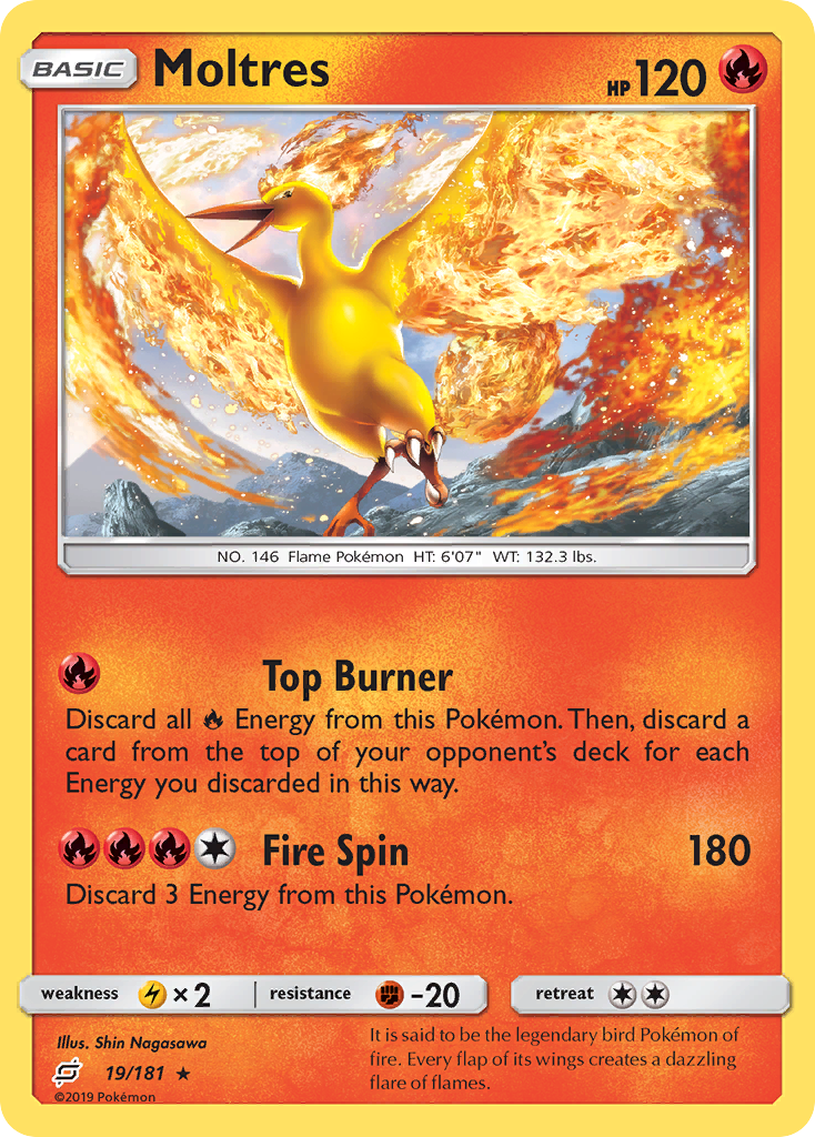 Moltres (19/181) [Sun & Moon: Team Up] | Exor Games Bridgewater