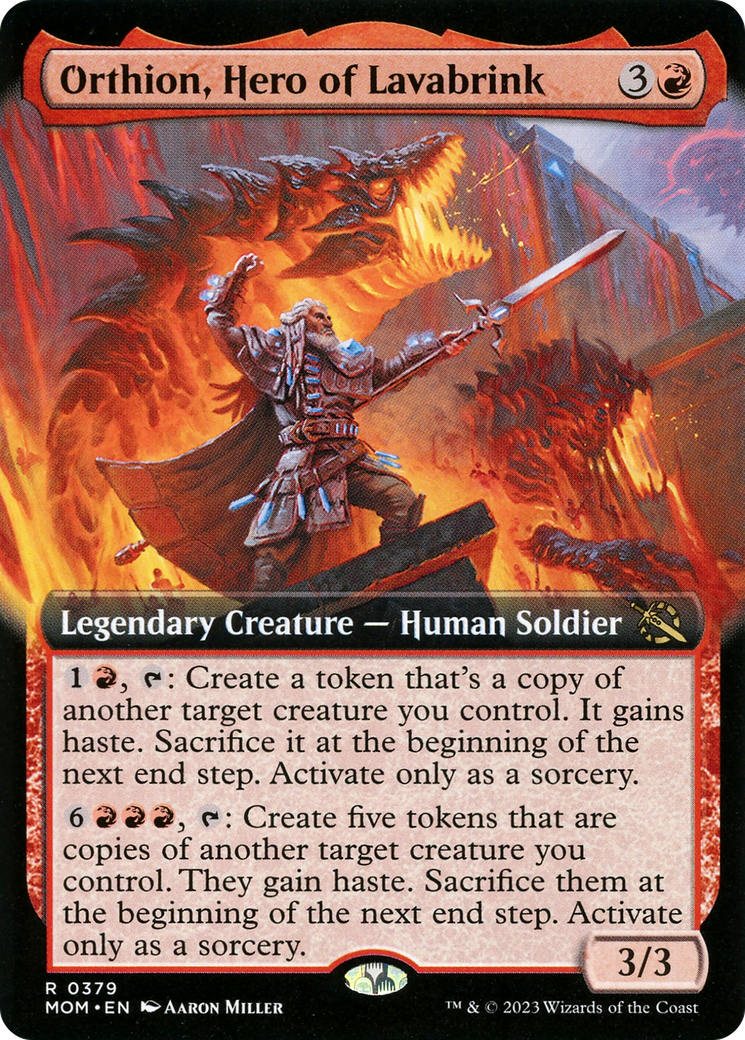 Orthion, Hero of Lavabrink (Extended Art) [March of the Machine] | Exor Games Bridgewater