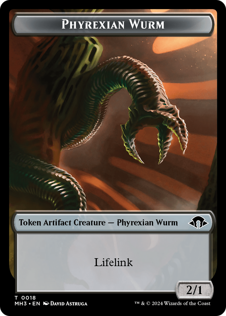 Phyrexian Wurm Token (0018) [Modern Horizons 3 Tokens] | Exor Games Bridgewater