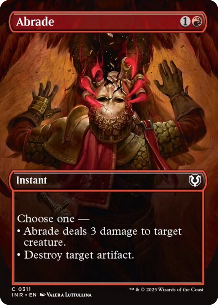 Abrade (Borderless) [Innistrad Remastered] | Exor Games Bridgewater