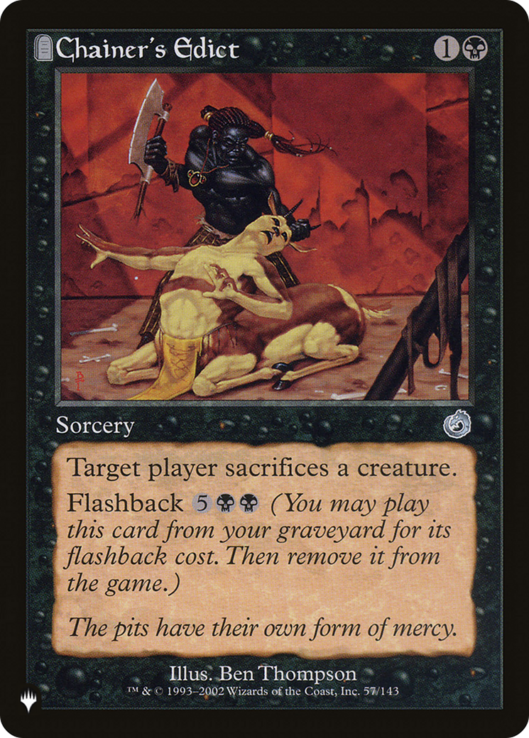 Chainer's Edict [The List] | Exor Games Bridgewater