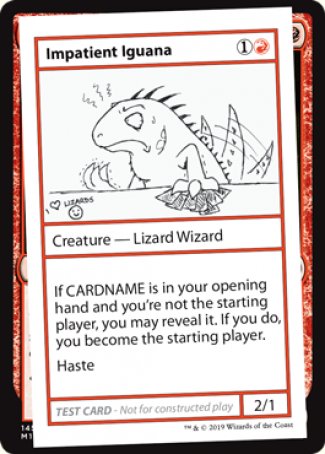 Impatient Iguana (2021 Edition) [Mystery Booster Playtest Cards] | Exor Games Bridgewater