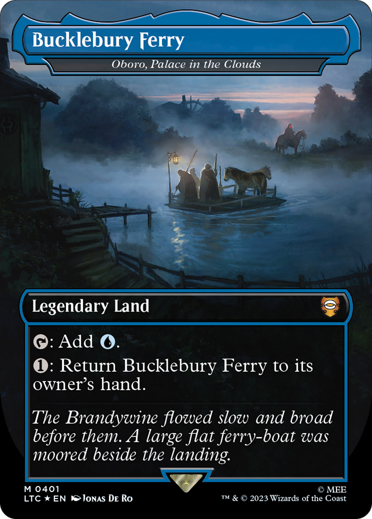 Bucklebury Ferry - Oboro, Palace in the Clouds (Surge Foil Realms and Relics) [The Lord of the Rings: Tales of Middle-Earth Commander] | Exor Games Bridgewater