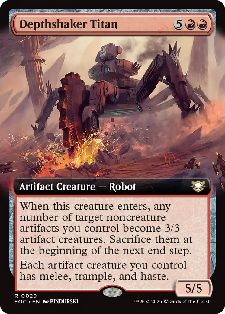 Depthshaker Titan (Extended Art) [Edge of Eternities Commander] | Exor Games Bridgewater