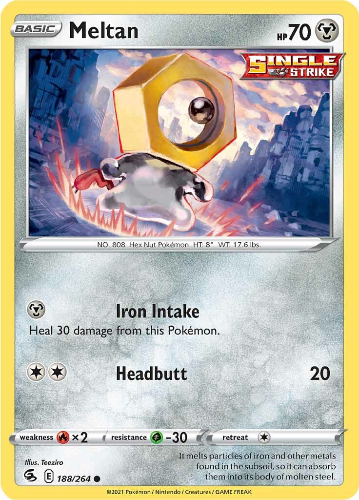 Meltan (188/264) [Sword & Shield: Fusion Strike] | Exor Games Bridgewater