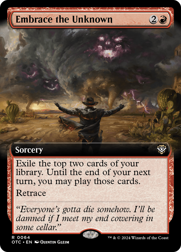 Embrace the Unknown (Extended Art) [Outlaws of Thunder Junction Commander] | Exor Games Bridgewater