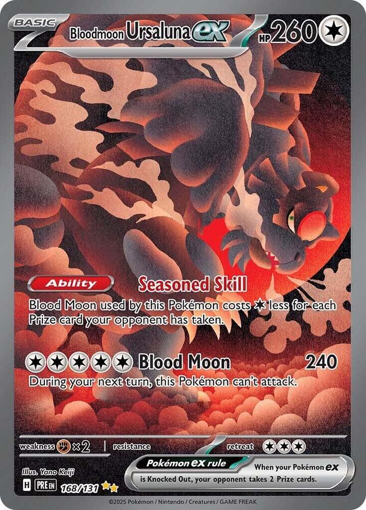 Bloodmoon Ursaluna ex (168/131) [Scarlet & Violet: Prismatic Evolutions] | Exor Games Bridgewater