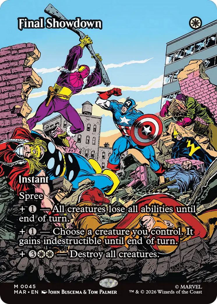 Final Showdown (Borderless) [Marvel Universe: Eternal-Legal] | Exor Games Bridgewater