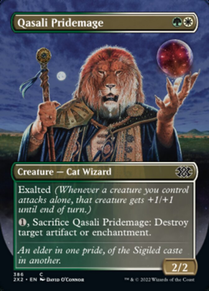 Qasali Pridemage (Borderless Alternate Art) [Double Masters 2022] | Exor Games Bridgewater