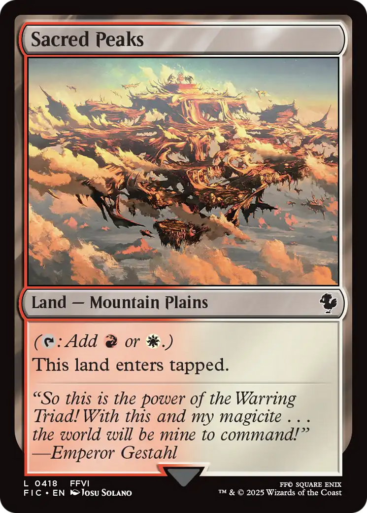 Sacred Peaks [FINAL FANTASY Commander] | Exor Games Bridgewater
