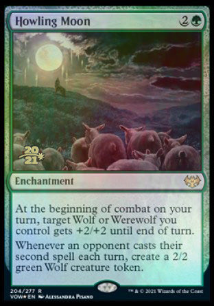 Howling Moon [Innistrad: Crimson Vow Prerelease Promos] | Exor Games Bridgewater