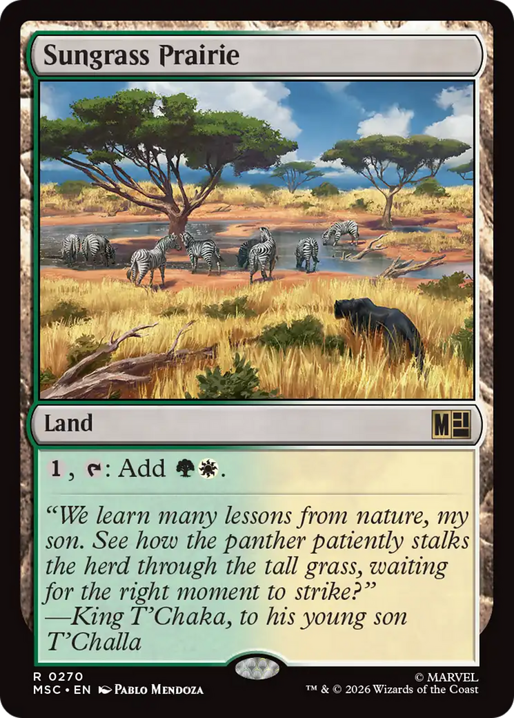 Sungrass Prairie (Surge Foil) [Marvel Super Heroes Commander] | Exor Games Bridgewater
