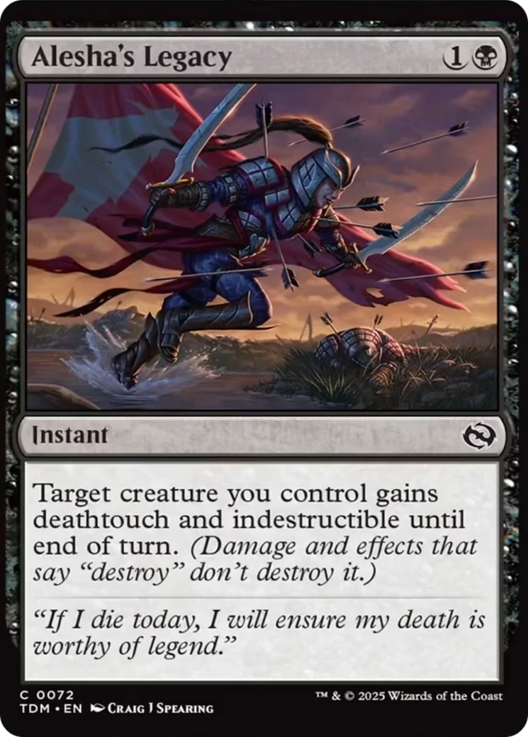Alesha's Legacy [Tarkir: Dragonstorm] | Exor Games Bridgewater
